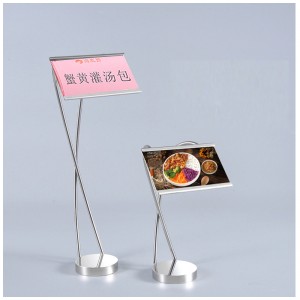TMJ PP-542 Factory Stainless Steel Display card card Card Bord Widow stand